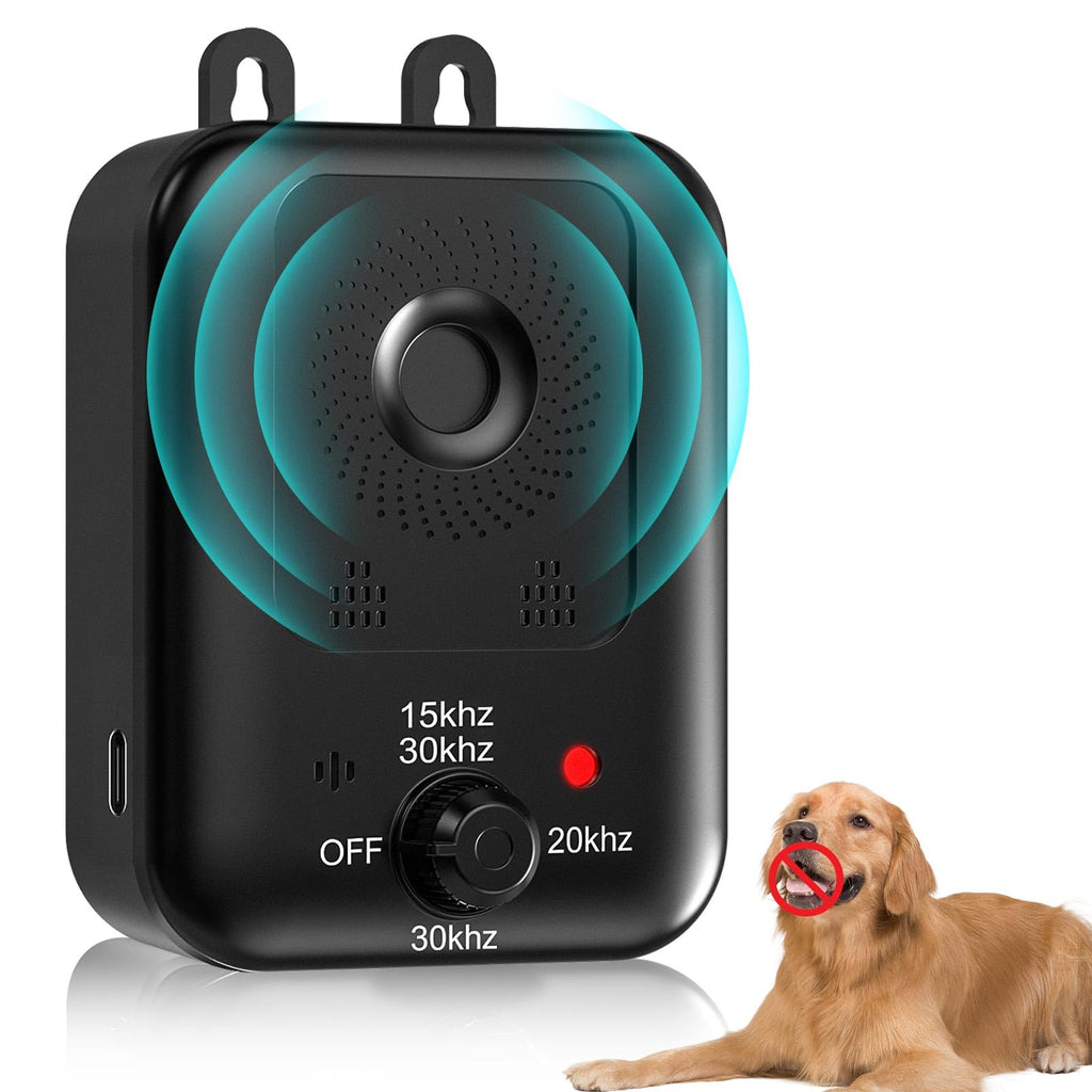 Anti Barking Devices Auto Barking Control Devices with 3 Modes Rechargeable Ultrasonic Dog Bark Box Barking Deterrent Devices Effective Stop Barking Dog Devices for Indoor & Outdoor Use